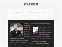 Tablet Screenshot of brianbrandt.dk